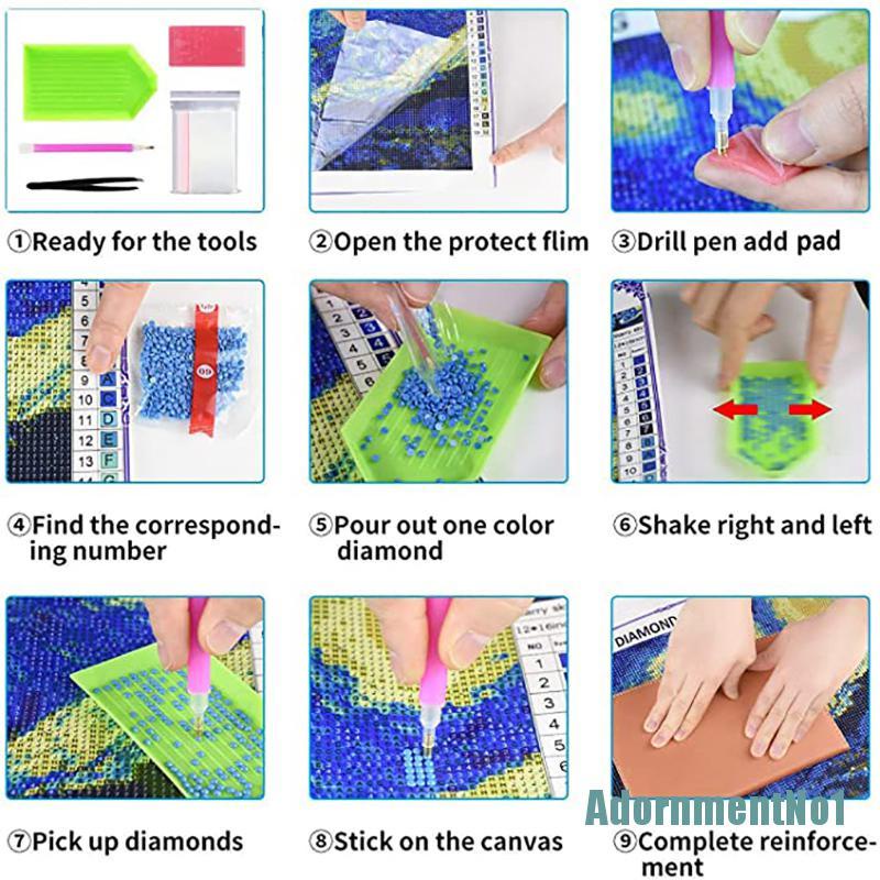 (AdornmentNo1) Lukisan Diamond 5D Diy Gambar Langit Berbintang Untuk Dekorasi Rumah