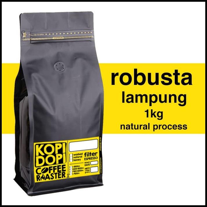 

Biji Kopi Bubuk Robusta Lampung 1Kg 1 Kg