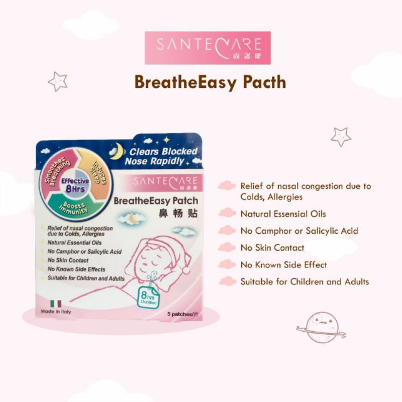 SanteCare BreatheEasy Patch / breathe easy / Koyo Pelega Nafas anak