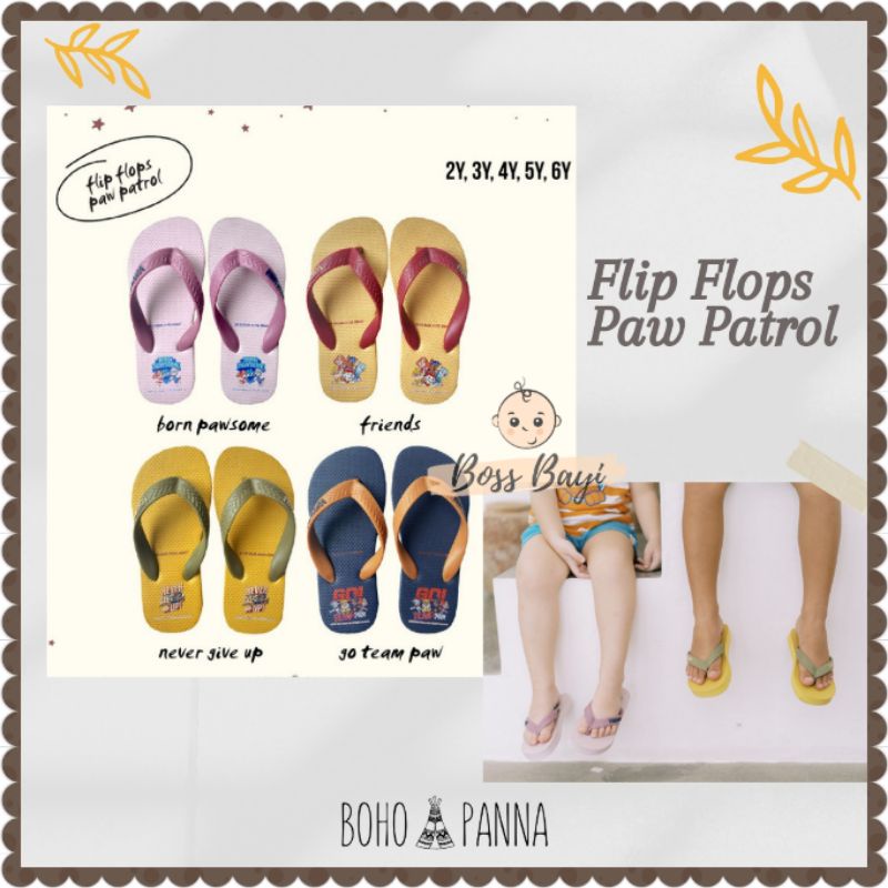 BOHOPANNA - Flip Flops Paw Patrol / Sandal Jepit Anak Paw Patrol