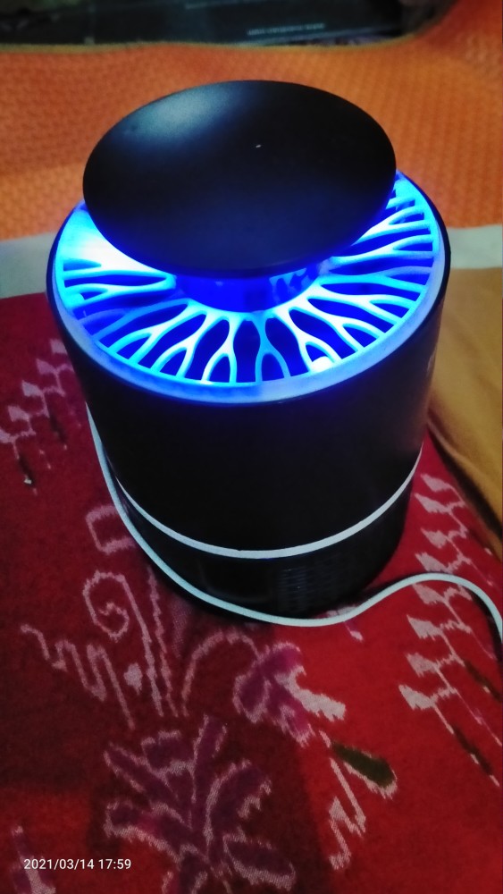 Perangkap Nyamuk Jebakan Lalat Kipas Lampu Led Uv Ultraviolet Elektrik