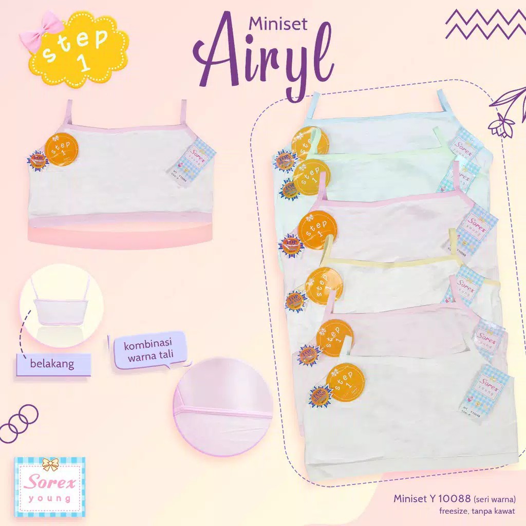 Miniset Anak Sorex Step 1 Bahan Katun Original