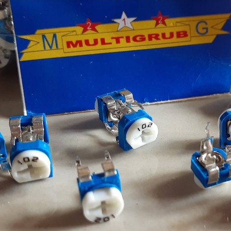 VR 102 BIRU HARGA /5PCS / TRIMPOT 102 / POTENSIO 1K /  VR 1K / TRIMPOT 1K / PUTERAN 102