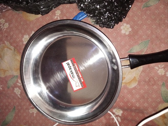 Kuali Stainless Frypan Set Uk 22,24(polos) & 24.26(warna) / Wajan Pengorengan / Pegangan Anti Panas