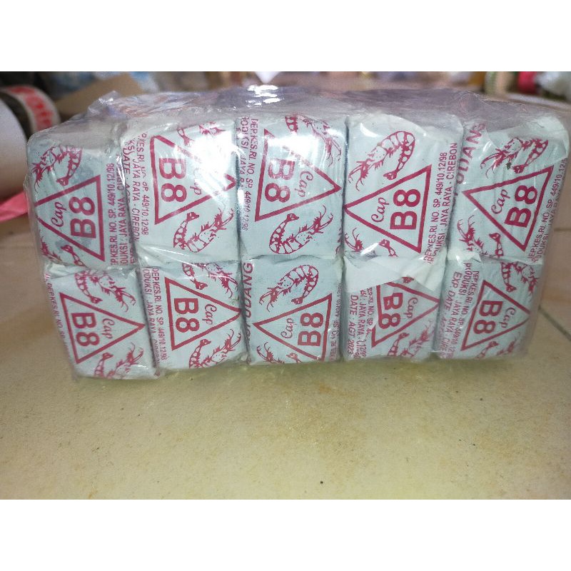 

Terasi Udang B8 Khas Kota Cirebon Isi 10 Pcs Kemasan 130 Gram