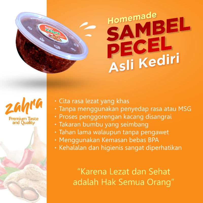 

sambal pecel MURAH 400gr bumbu kacang sangrai lezat asli kediri