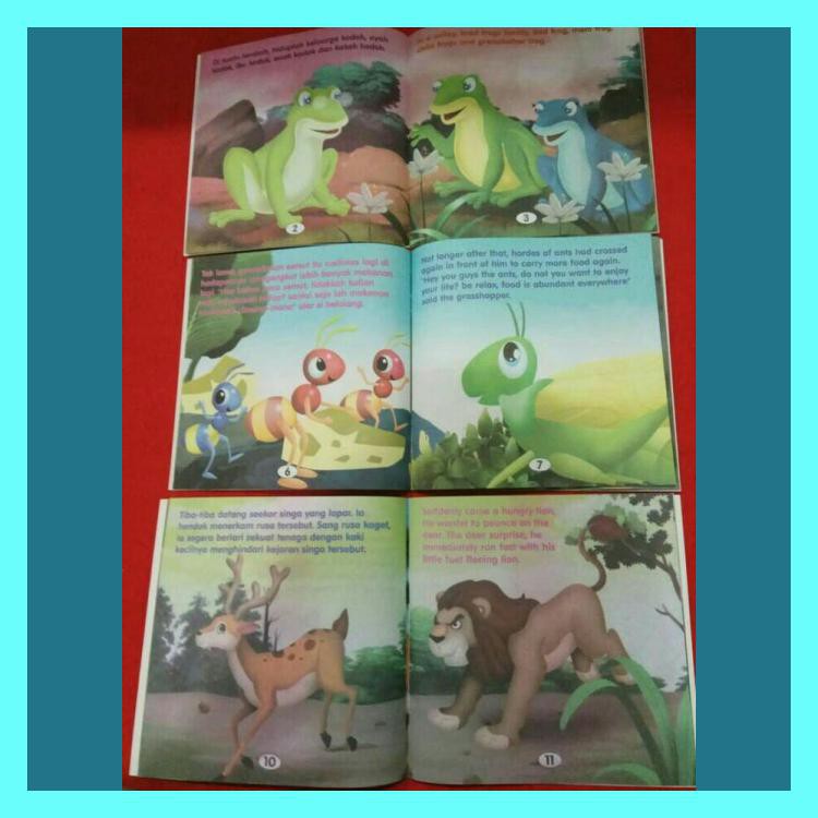 BUKU CERITA ANAK FABEL AESOP 2 BAHASA