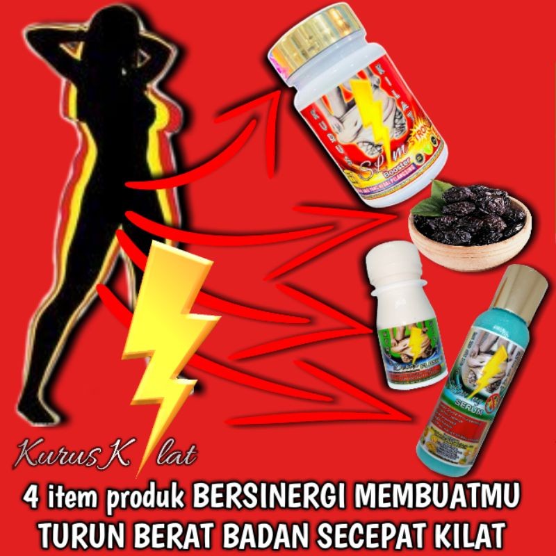 KURUS KILAT Paket HIGH STRONG Pelangsing Obat Diet Herbal Ampuh Penurun Berat Badan No Herballife