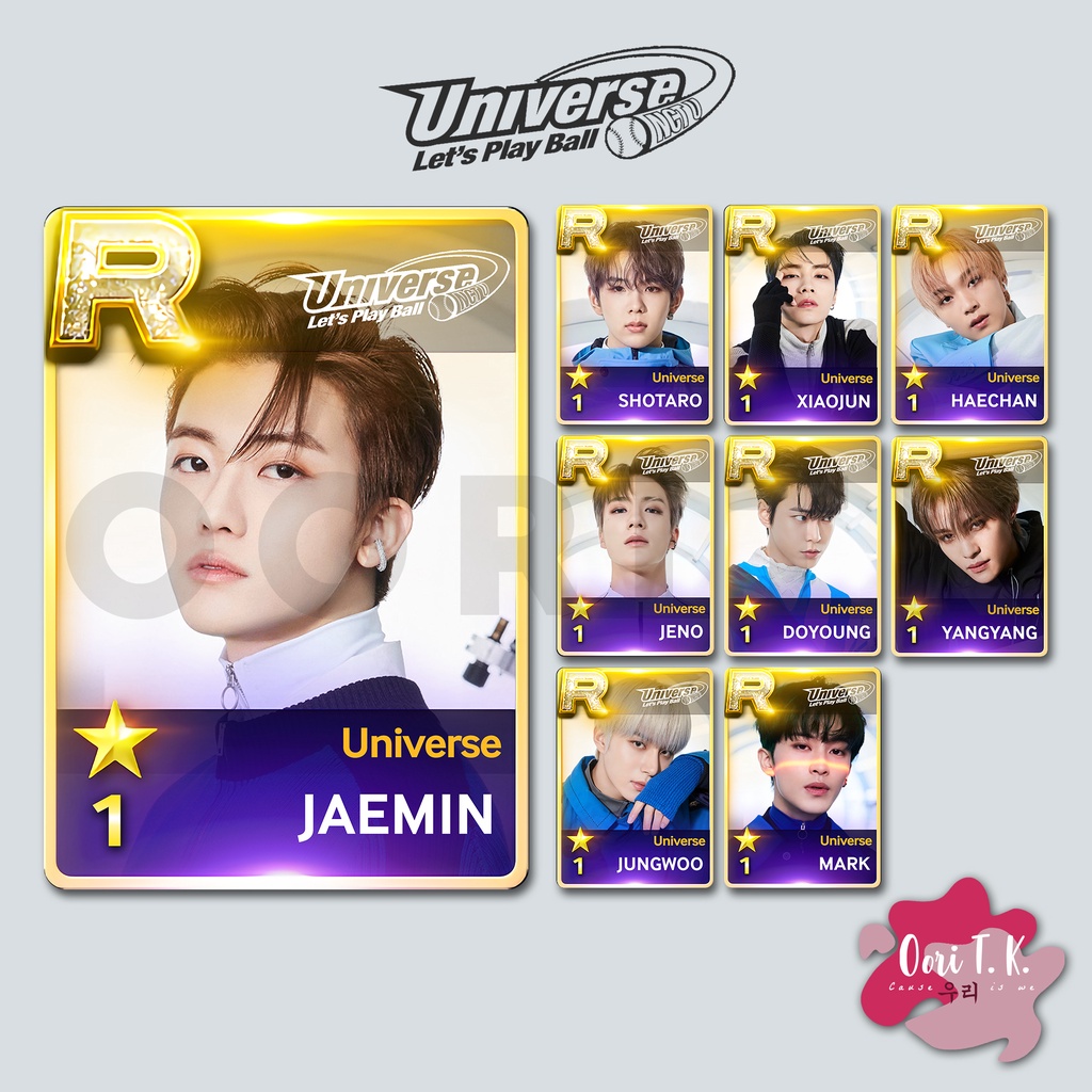 (MIN PEMBELIAN 3PCS - MIX) [UNOFFICIAL] R CARDS SUPERSTAR SMTOWN LET'S PLAY BALL NCT U DOYOUNG JUNGW