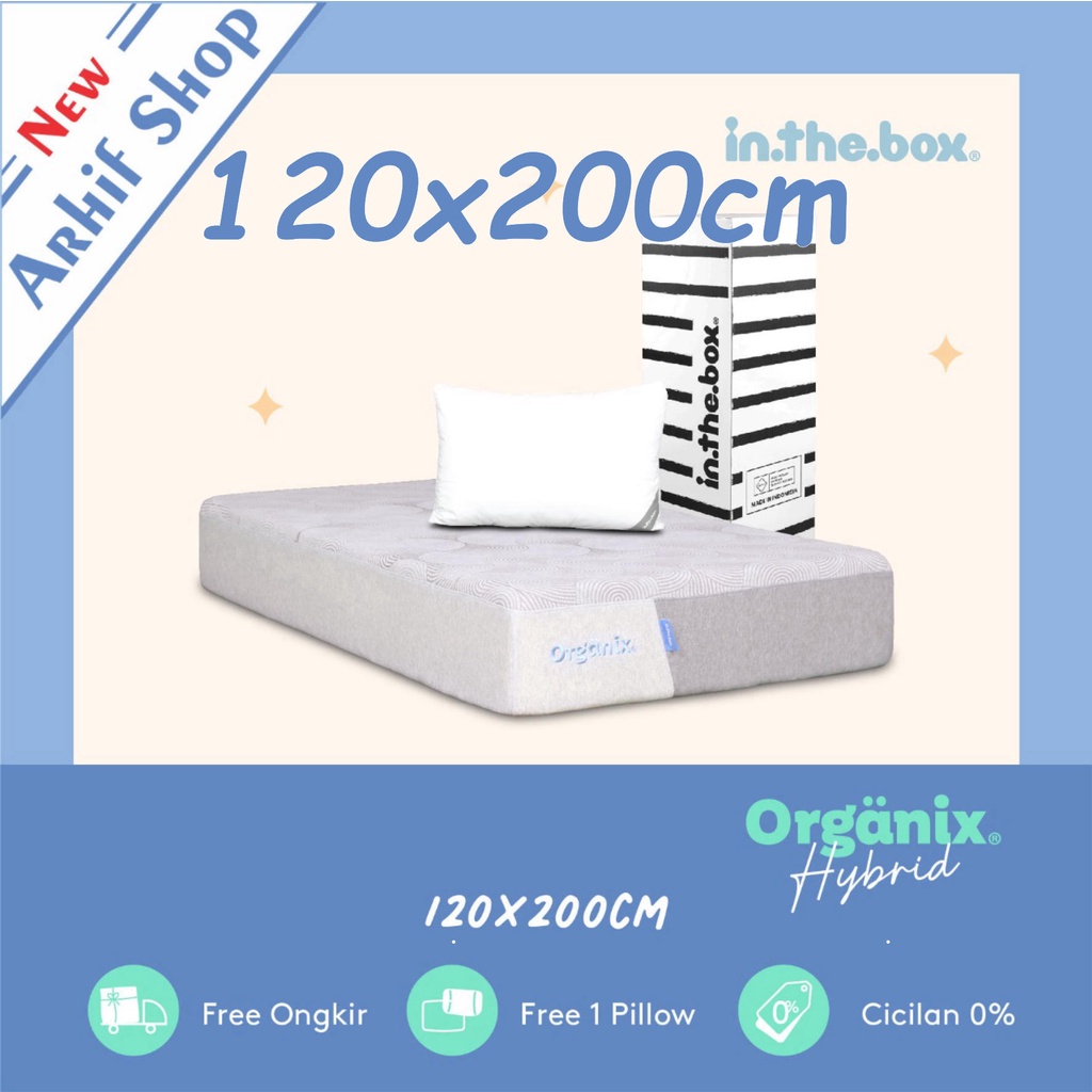 inthebox ORGANIX HYBRID 120x200x28 (Full) Kasur Busa in the box