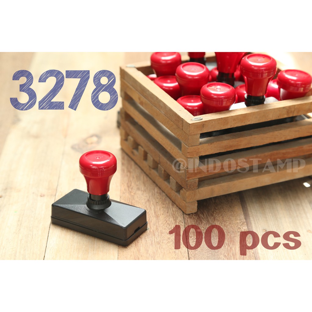 

gagang stempel 3278 100pcs flash stamp 32mm 78mm original indostamp murah