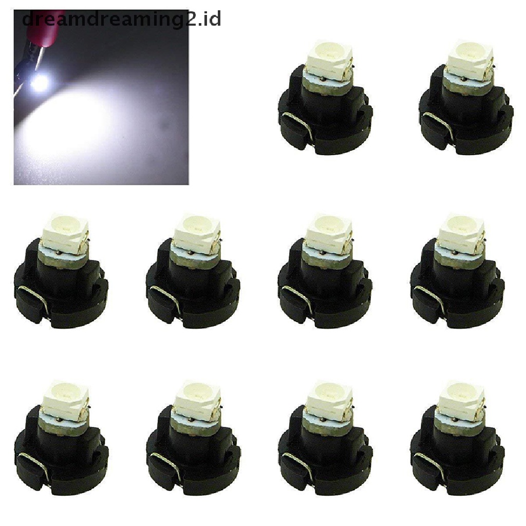 (Hot Style You Like) 10 Pcs Bohlam Lampu Led T3 Smd Neo Wedge Warna Putih Untuk Dashboard Mobil