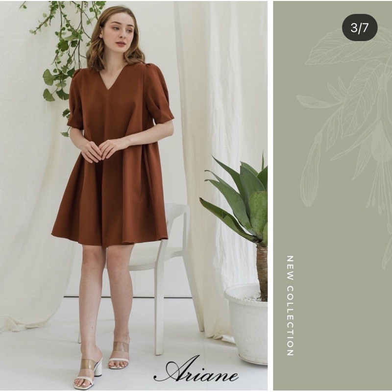 Dress Rossie in Bata/Brown
