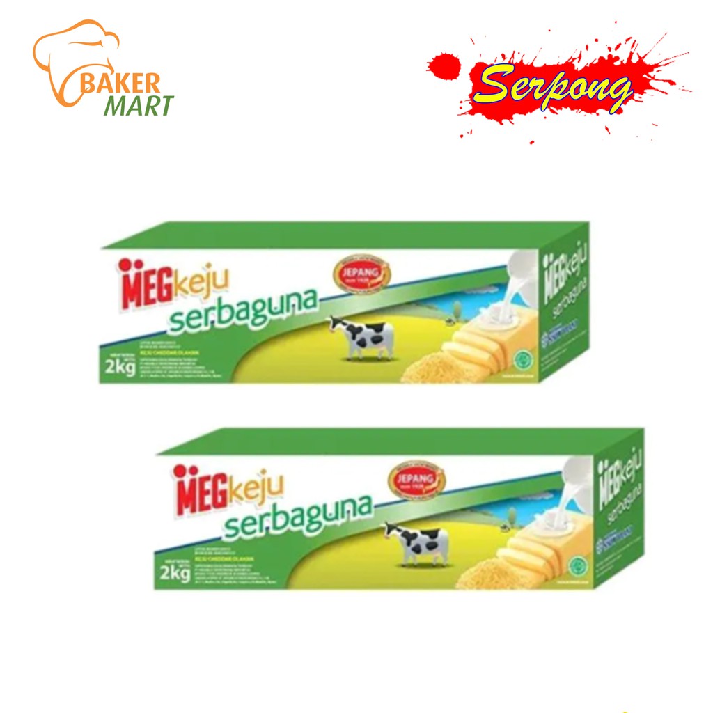 Meg Cheese / Meg Cheddar Hijau 2Kg