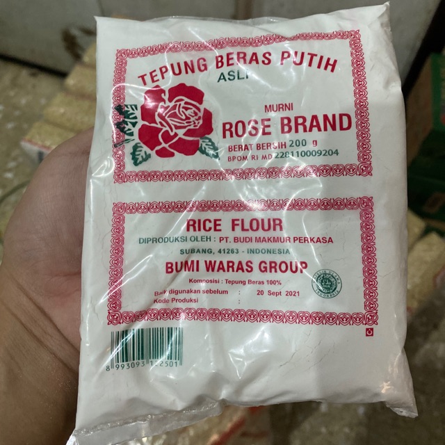 Tepung Beras Kecil 200gr Rose Brand Putih Shopee Indonesia