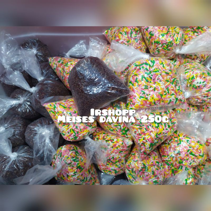 

meises / meses davina coklat, pelangi, 250g/garuda/mercolade/ruiters