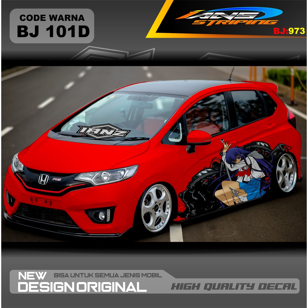 VARIASI STICKER MOBIL JAZZ / STIKER MOBIL BRIO / DECAL STIKER MOBIL SWIFT / STIKER MOBIL TOYOTA  / STIKER YARIS AYLA