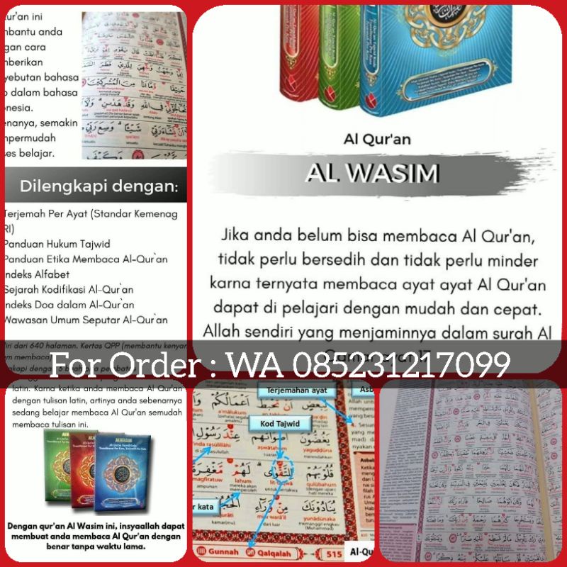 

Alquran Tajwid Alwasim Ukuran A4