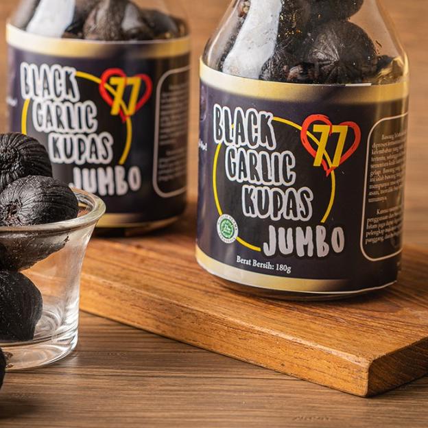 ✥ Black Garlic Bawang Tunggal Hitam Black Garlic Kupas Bawang Putih Lanang ASLI Bawang Putih Tunggal