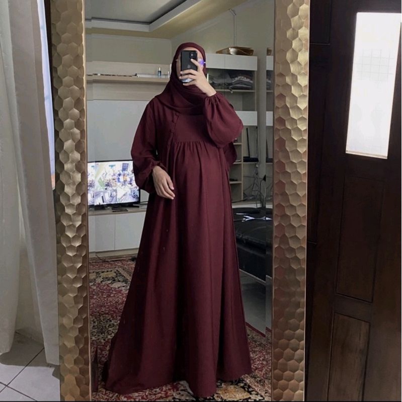 PRELOVED NAMEERA ABAYA SIZE XXL WARNA MERAH MAROON BURGUNDY ORIGINAL BY | hijab shafiyya | hi.shafiy