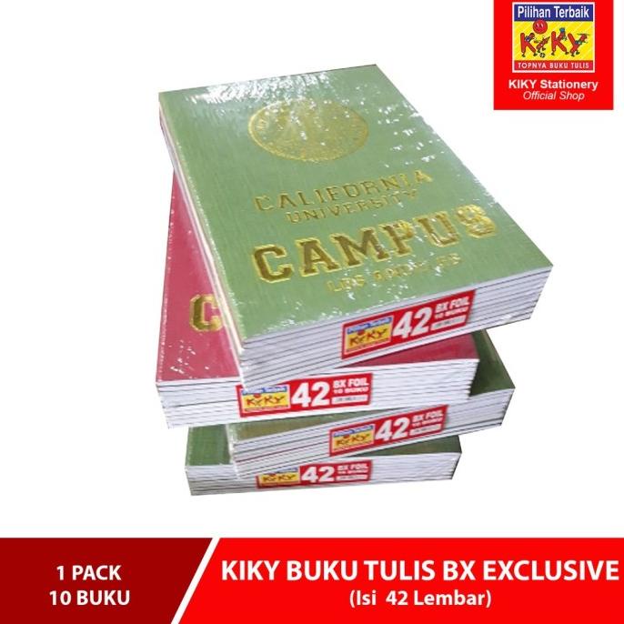 

Office & Stationery | Buku Tulis | Kiky Buku Boxy 42 (1Pack=10Buku) | Best Seller