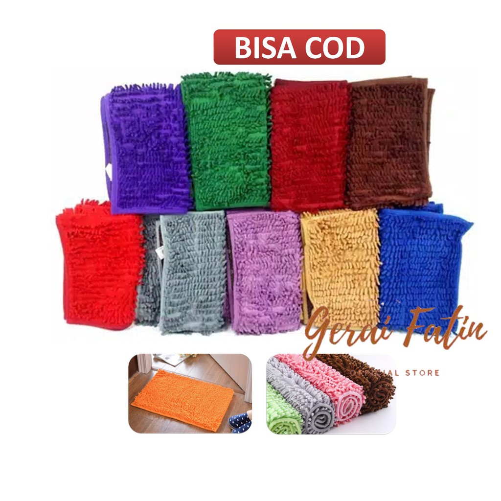 BOLEH PILIH MOTIF KESET CENDOL  MICROFIBER BINTIK ALAS ANTI SLIP ORIGINAL