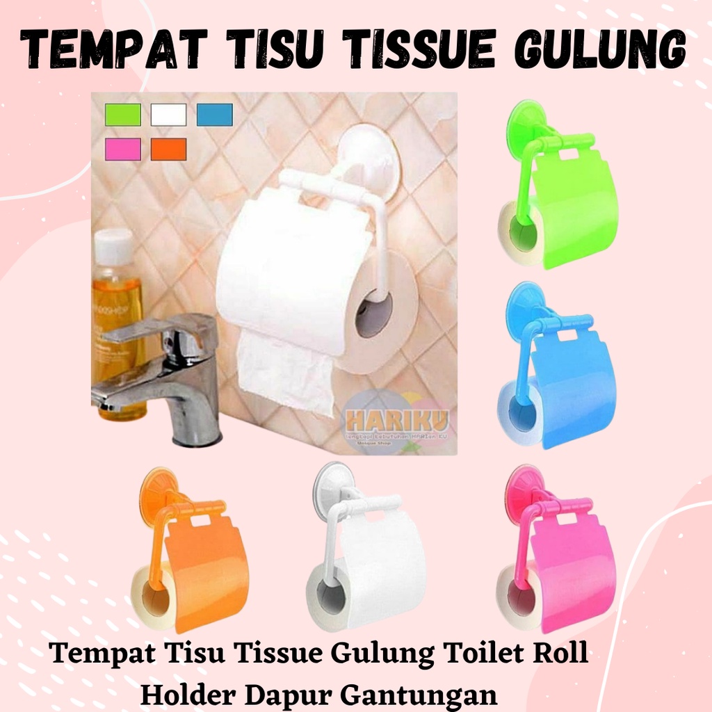 BARANG TERLARIS!!! Tempat Tisu Tissue Gulung Toilet Roll Holder Dapur Gantungan