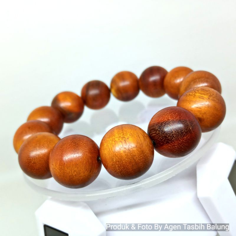 Gelang Kayu Secang Super Size 17mm ORIGINAL Secang Asli