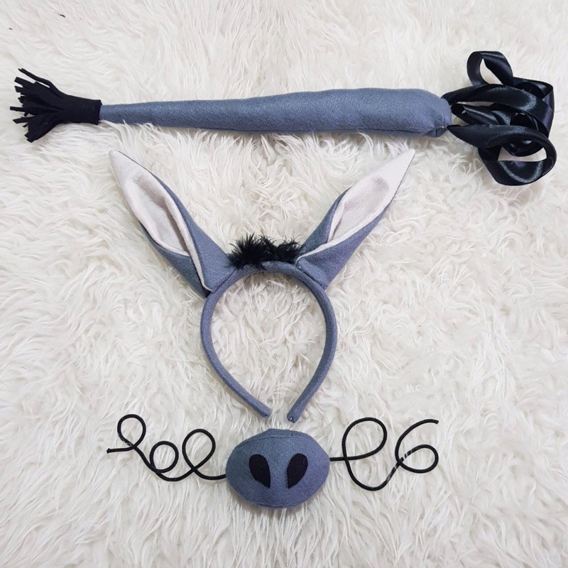Bando Kuda Kostum Keledai Horse Hewan Binatang Bando donkey kostum Horse grey