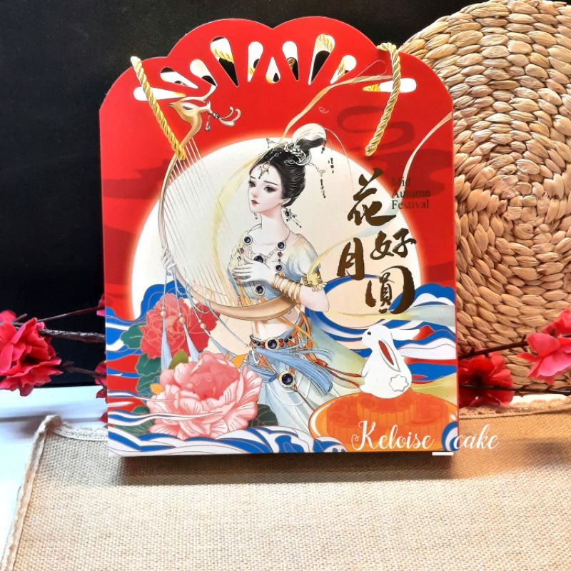 

(isi 5 box / @ 15.000 ) BOX MOONCAKE UKR 22,3 cm x 6 cm x 27,5 cm