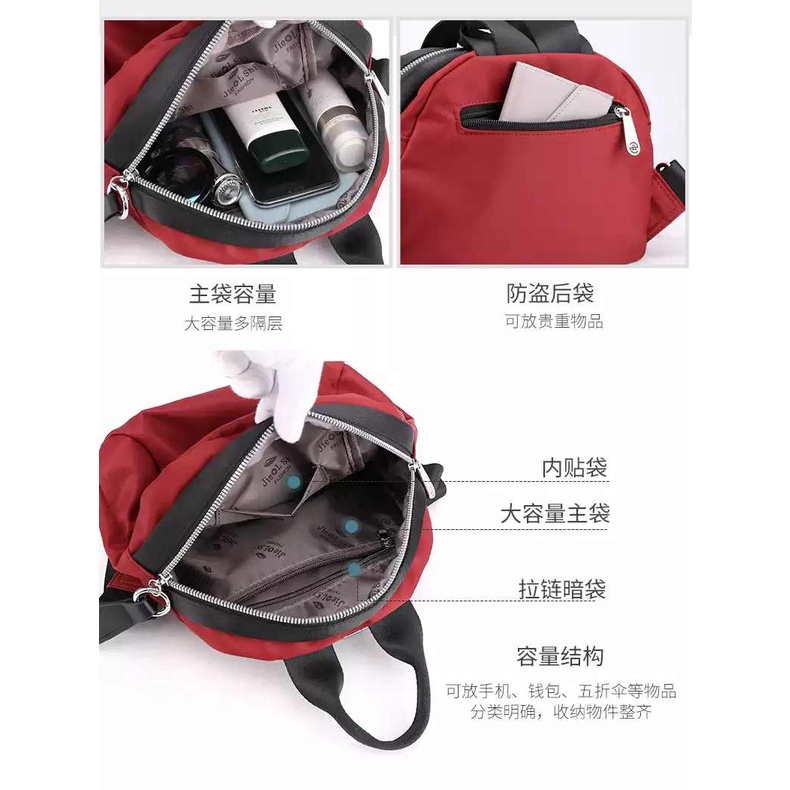 ZIE.STORE11 NEW ARRIVAL !! Tas Ransel Wanita Terbaru 2021 Tas Ransel Anak Wanita Tas Sekolah Tas Mewah Tali WEBBING Tebal TAs Selempang Korea Tas Jinjing Wanita Tas Bahu Wanita Tas Bahan Nilon ANti Air