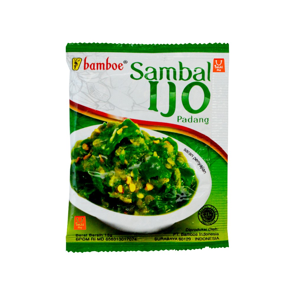 

ECER Bamboe Sambal Ijo Padang Khas Nusantara - 15gr