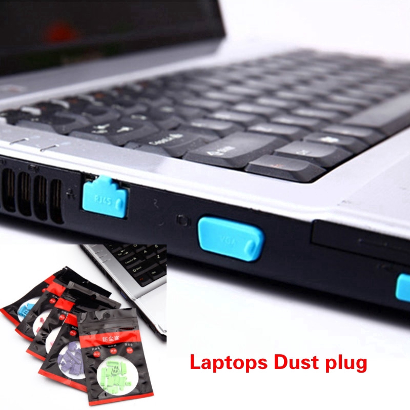 13pcs/set Plug Silikon Anti Debu Untuk Laptop