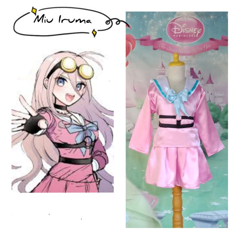 Miu Iruma Cosplay Danganronpa V3 Kostum Anak Miu Iruma Game Anime Jepang