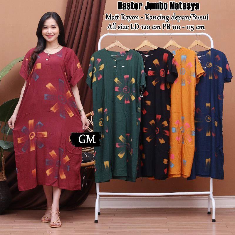 Daster jumbo busui bumil kancing depan kekinian