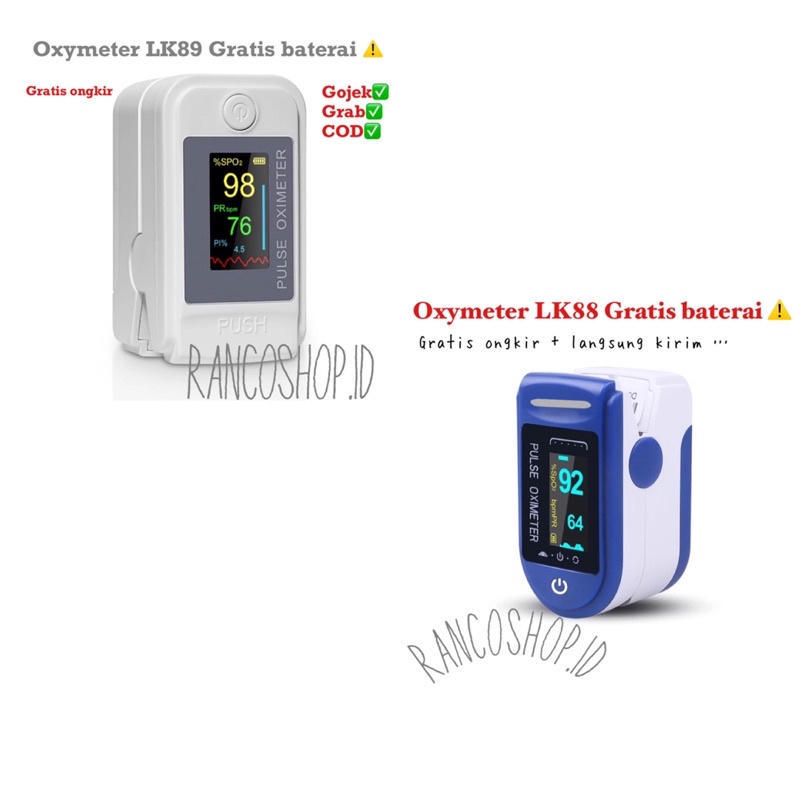 READY OXIMETER LK88 LK89 FINGERTIP OXYMETER MURAH LK 88 LK 89 GRATIS BATERAI ORIGINAL 100%