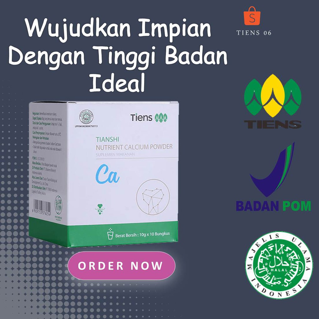 

Obat peninggi badan Susu kalsium nutrient high calcium powder Susu Kalsium Tiens Untuk Patah Tulang