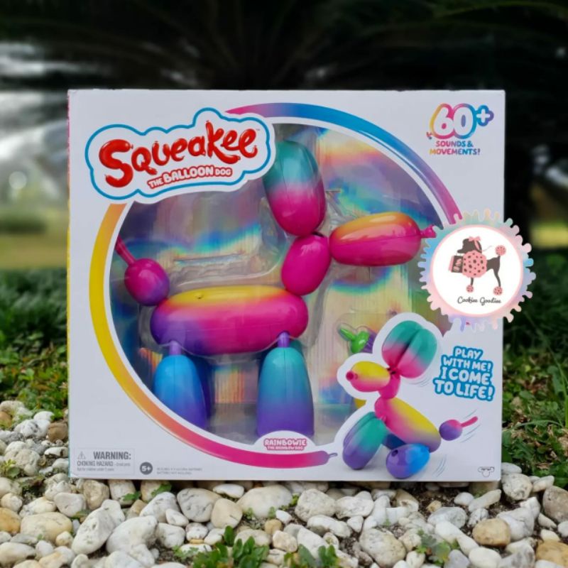 Squeakee Rainbowie the Balloon Dog