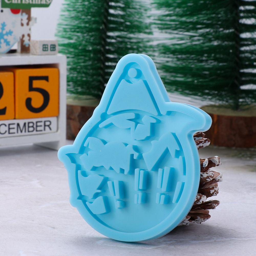 R-bunga Halloween Cetakan Resin Penyihir Liontin Clay Mold Alat Membuat Perhiasan