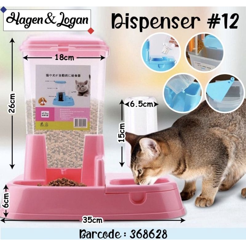 Tempat Makan Anjing Kucing Automatic Pet Food Dispenser PET0640 - Blue