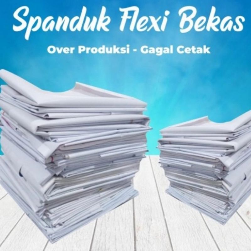 Banner spanduk flexy 3x3 meter POLOS Bekas sisa produksi gagal cetak