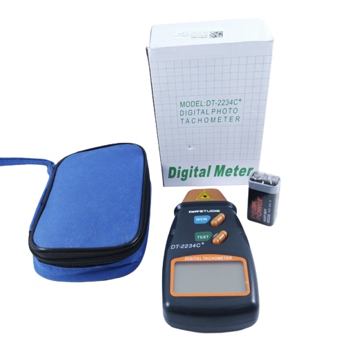 Alat Ukur Kecepatan DT2234C+ TachoMeter Digital Laser Photo DT-2234C+