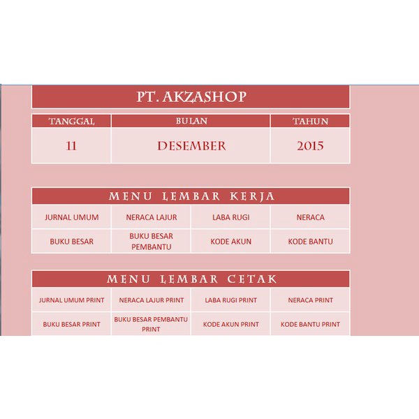 Software Aplikasi Akuntansi Excel