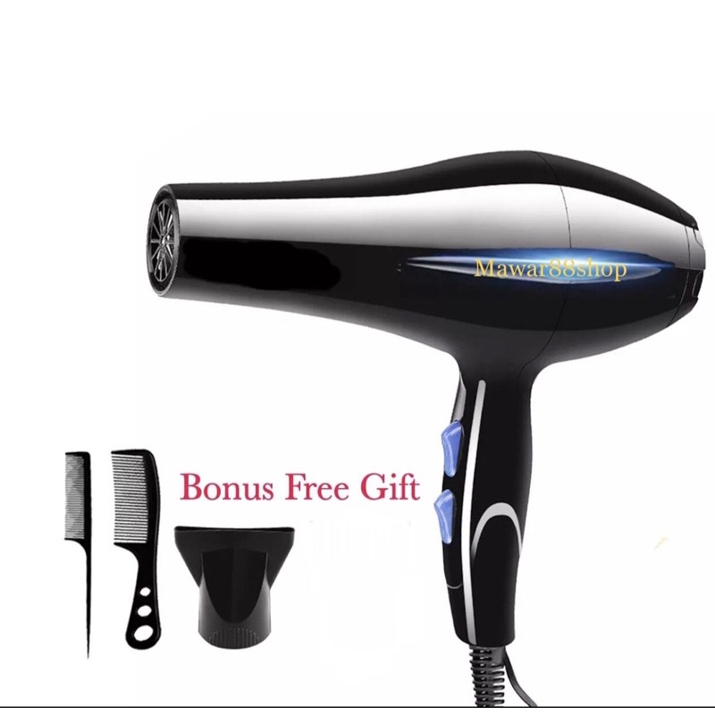 Promo Hair dryer FD 6559 Alat Elektronik Alat Pengering Rambut Hairdryer Free 2pcs Sisir Rambut