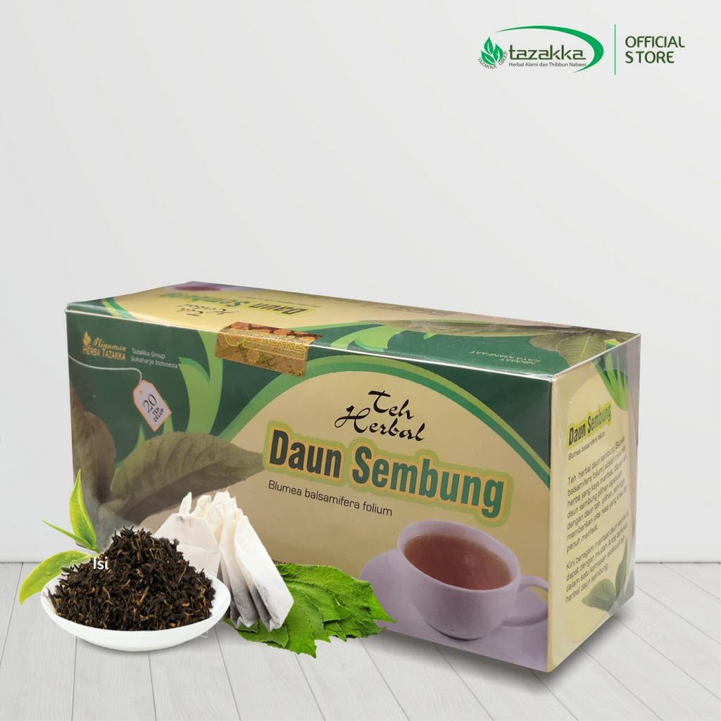 

Teh Daun Sembung Tazakka Teh Herbal Pilihan Kemasan Kantong Celup isi 20 Kantong