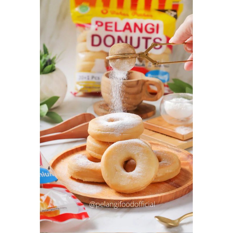 

Pelangi Donuts Besar isi 10pcs Free Tepung Gula