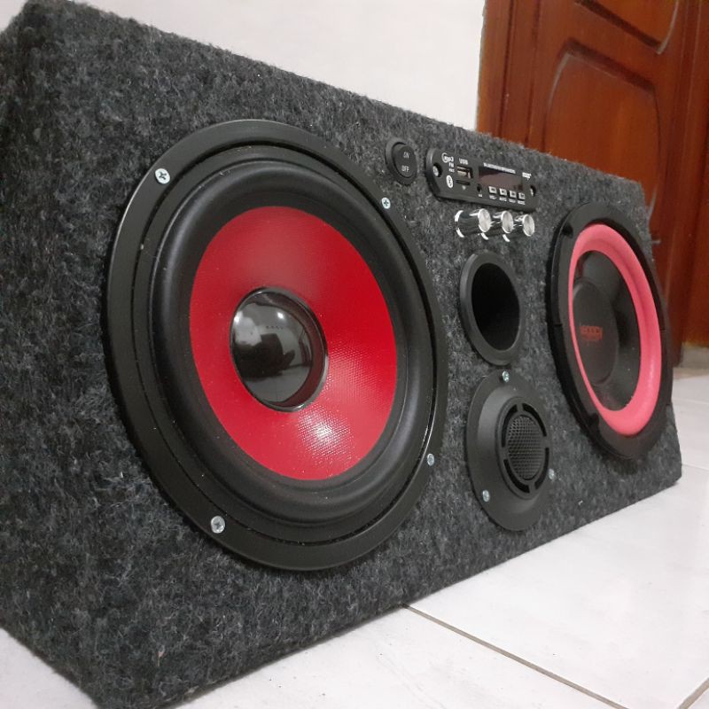 Subwofer Speaker/Salon aktif Mobil Sub-wofer bluetoth - rumahan - ruangan - miniature dll (Rakitan)