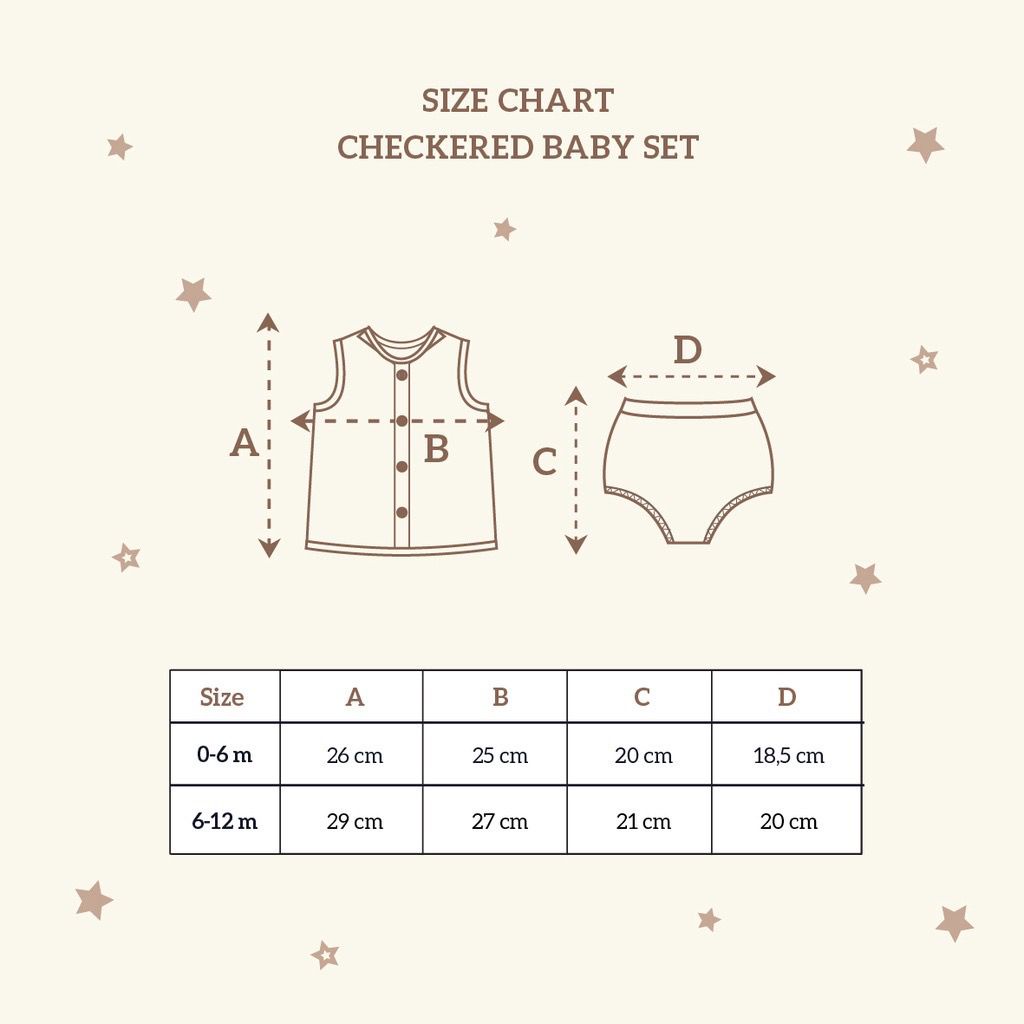 Castle - Little Palmerhaus Checkered Baby Set - Checkered Romper Girl - Jumper Bayi - Baju Bayi Unisex