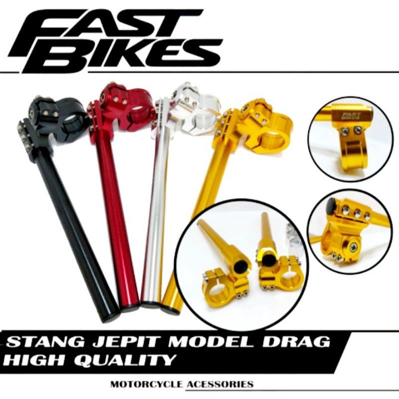 Stang Jepit CNC FASTBIKES Vixion Old/new R15 v2 v3 cb150 ninja R RR  Satria FU old/new tiger megapro