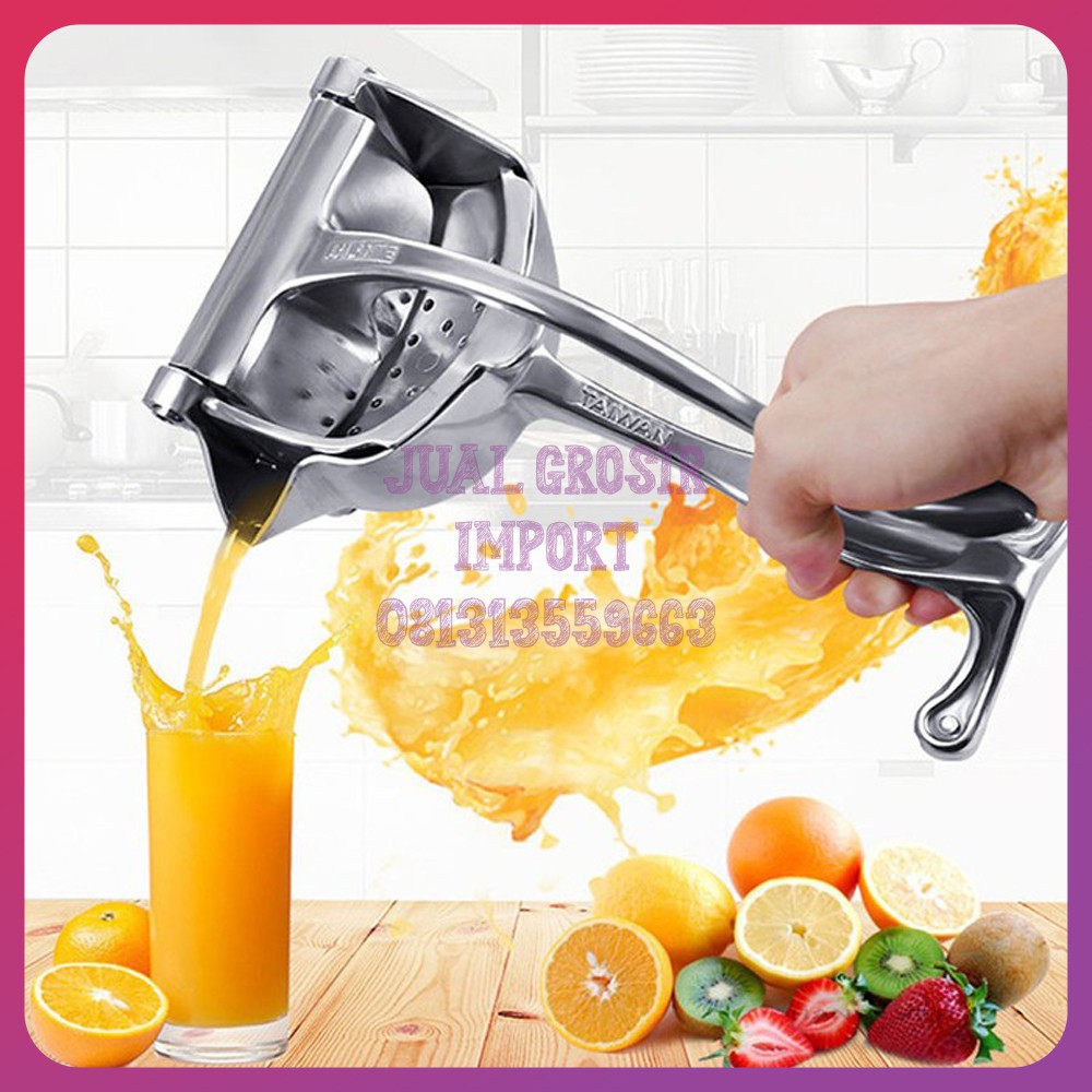 Manual Juicer Alat Peras Jeruk Alat Pemeras Lemon Orange Apel Sayur Buah - Alat Pembuat Jus Praktis